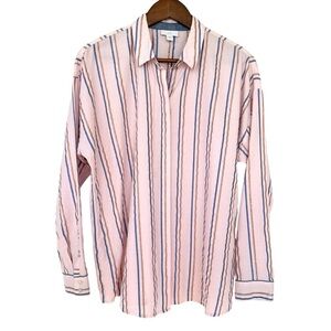 J. Jill button down shirt with long sleeves, cotton, dolman cut, oversized fit